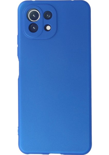 Xiaomi Mi 11 Lite Kılıf First Silikon - Mavi (K95)