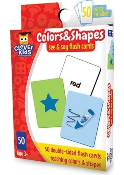 The Learning Journey Akıllı Çocuk Serisi / Renkler ve Şekiller / Hafıza Kartları (50 Parça)