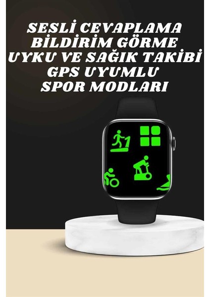 Akıllı Saat Wireless Şarj Yüksek Çözünürlüklü Müzik Dinleme Sesli Cevapla - SBS9149-2337 fırsatları