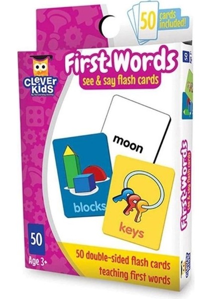 The Learning Journey Akıllı Çocuk Serisi / Ilk Kelimelerim / Hafıza Kartları (50 Parça)