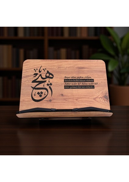 Ahşap Kitap Okuma Standı Masaüstü Ahşap Rahle modelleri