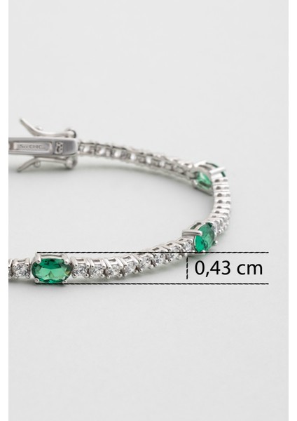 Sylvanna 18 Ayar Beyaz Altın Kaplama Gümüş Su Yolu Bileklik modelleri