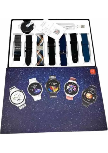 Akıllı Saat Çoklu Kordon Seçenekli Dokunmatik Ekran Nabız Sensörlü - SBS2744-3647 modelleri