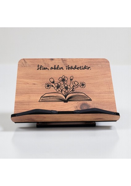 Kitap Okuma Standı Masaüstü Ahşap Rahle