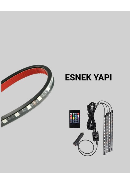 Kumandalı Araç LED Şerit Işıklar - SBS8649-5172 fırsatları