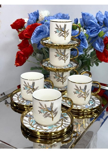 Porselen 6 Kişilik Çay Seti 200 cc modelleri
