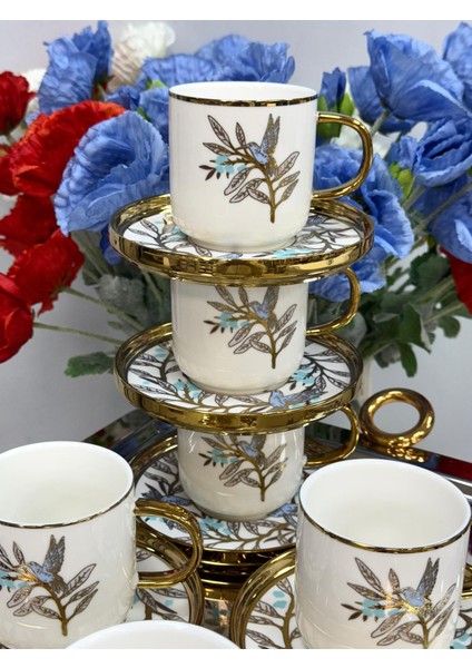 Porselen 6 Kişilik Çay Seti 200 cc fırsatları
