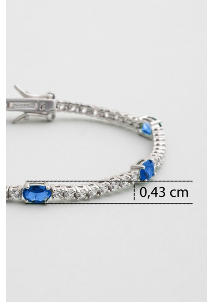 Navira 18 Ayar Beyaz Altın Kaplama Gümüş Su Yolu Bileklik modelleri