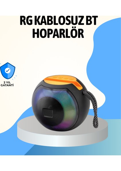 Rgb LED Işıklı Güçlü Baslı Kablosuz Hoparlör - SBS8414-1360