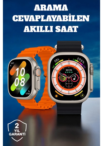 Kablosuz Şarjlı Çağrı ve Müzik Kontrolü Sağlayan Akıllı Saat - N566J977-M97566