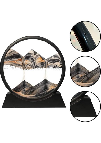 3D LED Işıklı Kum Saati Gece Lambası Hareketli Sulu Kum Saati Dekoratif - SBS6061-6280 modelleri