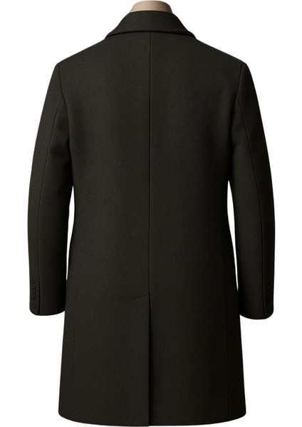 Erkek Antrasit Geniş Kalıp Uzun Gömlek Yaka Palto & Kaşe Kaban fiyatları