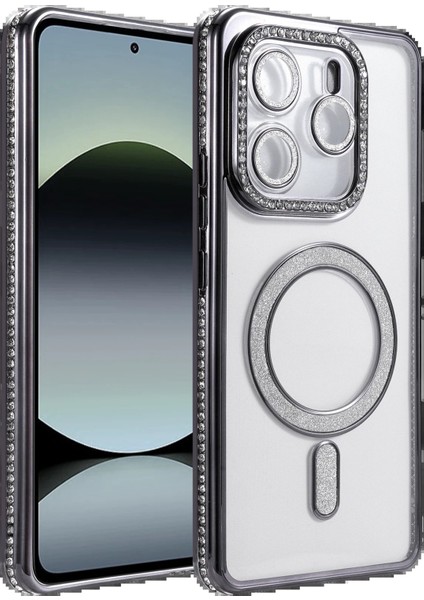 Xiaomi Redmi Note 14 4g Joke Simli Magneticsafe Kılıf - SIYAH-(5796) - N767J277-M90767