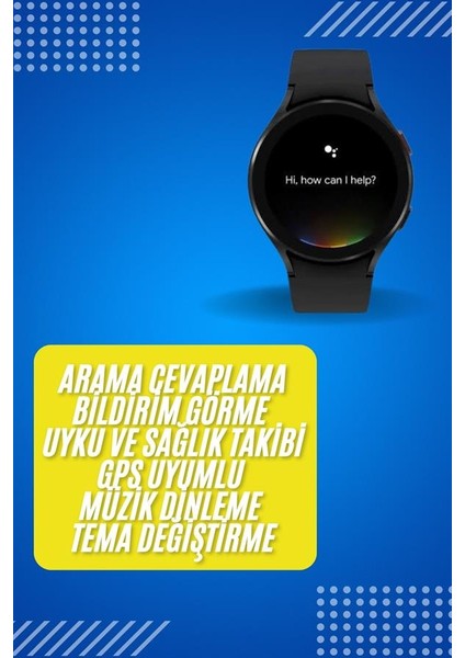 Akıllı Saat Çok Fonksiyonlu Çağrı Cevaplayabilen Bildirim Görme Uzun Pil Ömr - SBS3733-6766