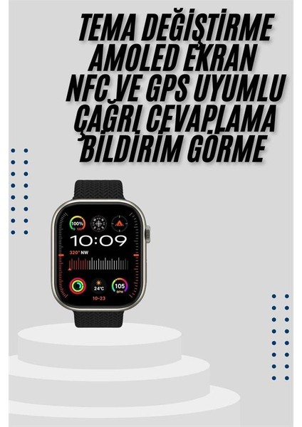 Akıllı Saat Uyku ve Sağlık Takibi Gps Uyumlu Tema Değiştirme - SBS2593-4896