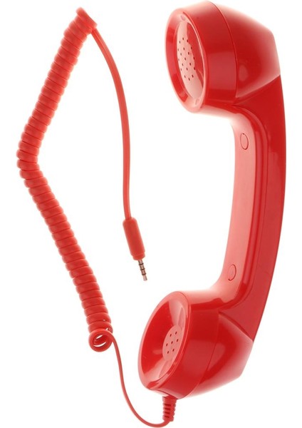 3.5mm Mic Retro Cep Telefonu Ahize Telefon Klasik Alıcı Siyah (Yurt Dışından) modelleri