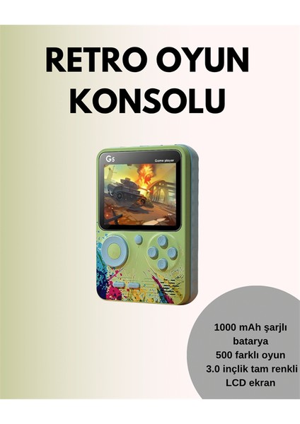 Tv Bağlantılı 500 Oyunlu Mini Gameboy Konsol - SBS5512-1413 fiyatları