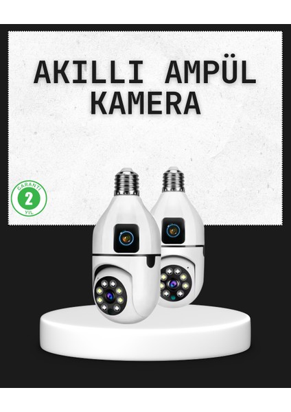 Tak Çalıştır Ampul Kamera – Full Hd 1080P Kablosuz Güvenlik Çözümü - SBS8276-4735