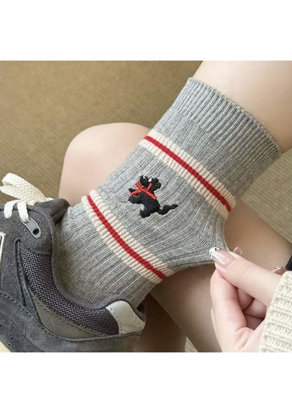 Çizgili Köpek Uzun Çorap (Yurt Dışından)