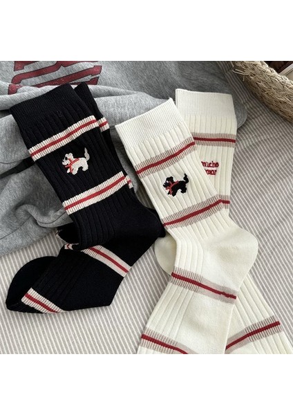Çizgili Köpek Uzun Çorap (Yurt Dışından) modelleri