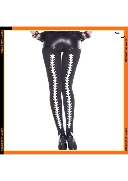 Cadılar Bayramı Tights, Küçük Şeytan Baskılı Ipek Çorap, Kafatası Baskılı Diz Üstü Sürtünme Önleyici Çorap (Yurt Dışından) fiyatları