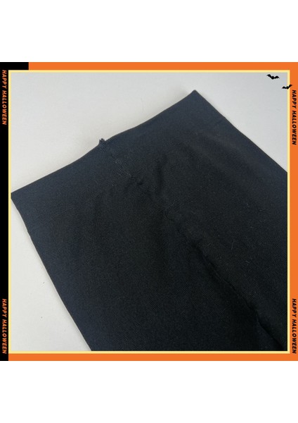 Cadılar Bayramı Tights, Küçük Şeytan Baskılı Ipek Çorap, Kafatası Baskılı Diz Üstü Sürtünme Önleyici Çorap (Yurt Dışından) fırsatları