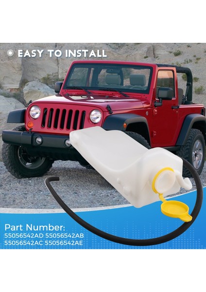 Araba Soğutucu Su Deposu Motor Soğutucu Genişleme Tankı Boru ile 55056542AD 55056542AB Jeep Wrangler 2007-2011 Için (Yurt Dışından) indirimleri