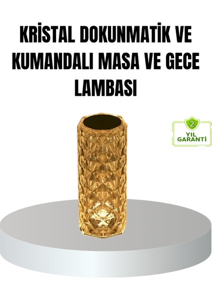 Kristal Rgb Led’li Kumandalı Masa ve Gece Lambası – Renkli Işık Modlarıyla - SBS4304-5516