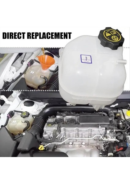 603-838 Jeep Cherokee Chrysler Için Soğutucu Rezervuarı 200 2015-2018 Taşma Kurtarma Genişleme Tankı 681021555AB (Yurt Dışından)