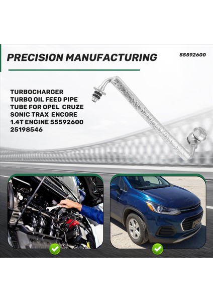 Opel Chevrolet Için Turboşarj Turbo Yağ Yem Boru Tüpü Sonic Trax Buick Encore 1 4t Motor 55592600 25198546 (Yurt Dışından) indirimleri