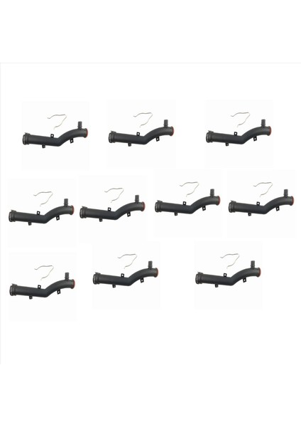 10X 980061880 1351VF Citroen C4 Peugeot 207 308 Için Metal Klipsli Motor Soğutucu Su Hortumu (Yurt Dışından)