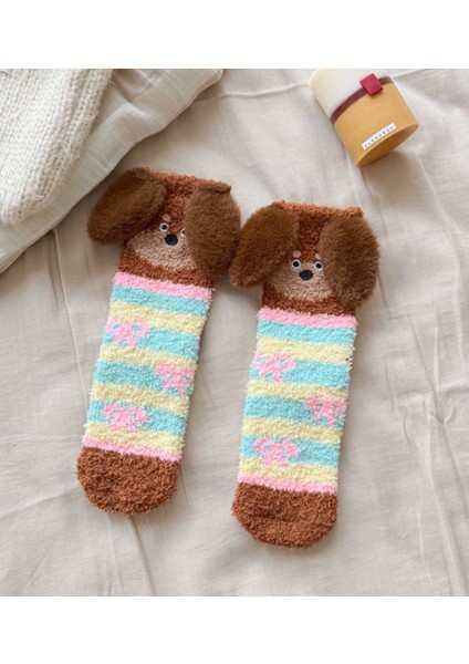 Kuru Sosisli Köpek Karbonit Pamuklu Çoraplar, Kışlık (Yurt Dışından)
