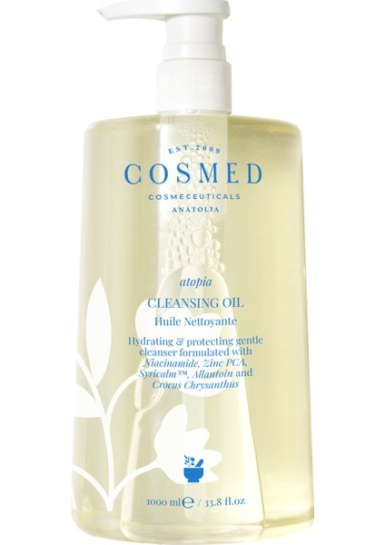 Atopia Cleansing Oil - Yüz ve Vücut İçin Temizleme Yağı 1000 ml