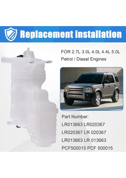 Land Rover Discovery Için Radyatör Soğutucu Taşma Konteyneri 3 4 Range Rover Spor Genişleme Tankı LR013663 LR020367 (Yurt Dışından) indirimleri