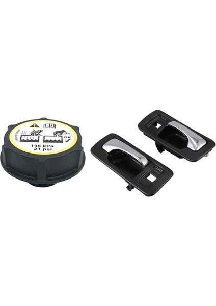 Honda Accord Coupe 1990-1993 72620SM4003ZB Için Krom Kollu 2pcs Araba Ön Kapı Kolu ile Tank/radyatör Kapağı (Yurt Dışından)