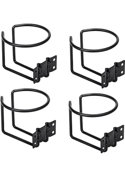 4 Adet Tekne Fincan Tutucu Paslanmaz Çelik Evrensel Içecek Tutucular Siyah Halka Bardak Tutucular Tekne Kamyonu Için Rv (Yurt Dışından)