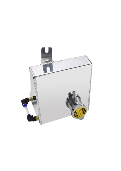 Alüminyum 1 5l Soğutucu Taşma Tankı Nissan 240SX 240SX S13 SR20DET KA24DE KA24E KA24 Yardımcı Soğutma Ketto Gümüş (Yurt Dışından)