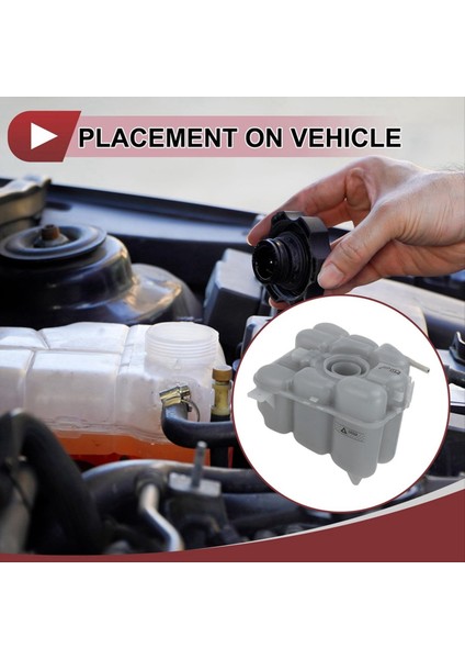 Motor Soğutucu Genişleme Tankı Yardımcı Su Şişesi 7P0121407B 7P0121407 Porsche Cayenne Audi Volkswagen Touareg (Yurt Dışından)