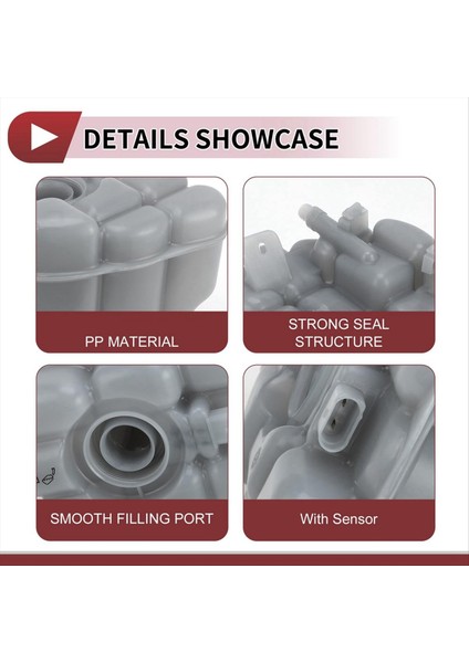 Motor Soğutucu Genişleme Tankı Yardımcı Su Şişesi 7P0121407B 7P0121407 Porsche Cayenne Audi Volkswagen Touareg (Yurt Dışından) fiyatları