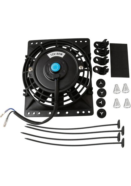 6 Inç Slim 650CFM Radyatör Soğutma Fanları Universal Slim Pull Push 12V 80W Direkt Yedek Elektrikli Fan Montaj Kiti (Yurt Dışından)