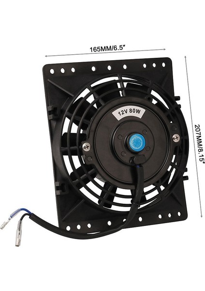 6 Inç Slim 650CFM Radyatör Soğutma Fanları Universal Slim Pull Push 12V 80W Direkt Yedek Elektrikli Fan Montaj Kiti (Yurt Dışından) modelleri