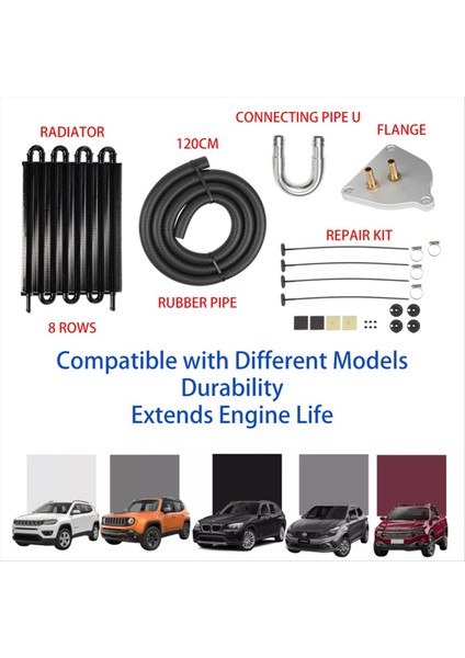 Şanzıman Konnektörlü Evrensel Araba Radyatör Kiti Klima 8 Sıralı Kondenser (Yurt Dışından) indirimleri