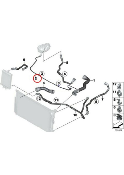 2x 17128570061 Bmw F30 F32 F87 Için Genişleme Tank Hortum Hortumuna Su Hortumu Üst Radyatör Hortumu (Yurt Dışından) modelleri