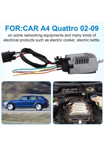 Audi A4 Quattro 02-09 8E0959501AG 8E0959501R 8E0959501D 8E0959501B Için Radyatör Soğutma Fan Kontrol Ünitesi Modülü (Yurt Dışından) fırsatları