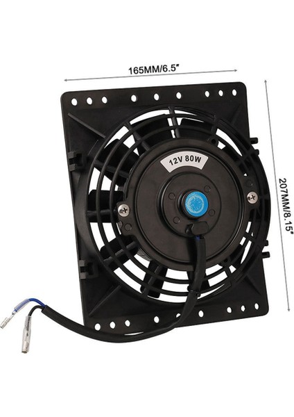 2x 6 Inç Slim 650CFM Radyatör Soğutma Fanları Universal Slim Pull Push 12V 80W Direkt Yedek Fan Montaj Kiti (Yurt Dışından) indirimleri