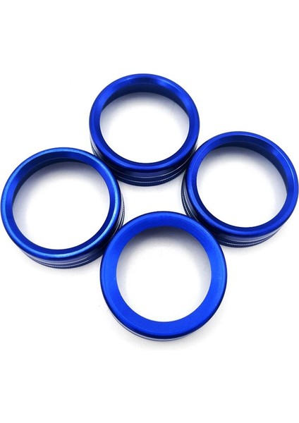 4 Pcs Merkezi Kontrol Klima Anahtar Halkası Toyota Tacoma Için 2016-2021 Ses CD Düğmesi Düğme Kapağı Seti Mavi (Yurt Dışından)