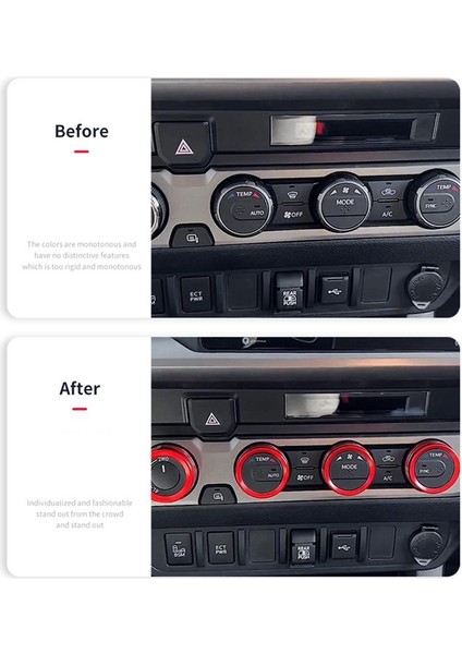 4 Pcs Merkezi Kontrol Klima Anahtar Halkası Toyota Tacoma Için 2016-2021 Ses CD Düğmesi Düğme Kapağı Seti Mavi (Yurt Dışından) modelleri