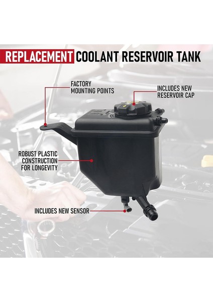 Bmw - 525I 525XI 528I 528XI 530I 530XI 17137519219 603-351 Için Kapak ve Sensörlü Motor Soğutucu Rezervuar Tankı (Yurt Dışından) fiyatları