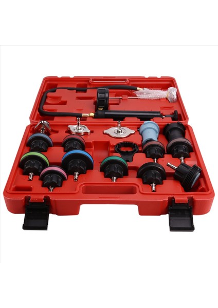18PCS Evrensel Radyatör Basınç Test Cihazı Kiti Soğutucu Basınç Test Cihazı Soğutucu Soğutucu Vakum Doldurma Kiti Soğutma Sistemi (Yurt Dışından) fiyatları