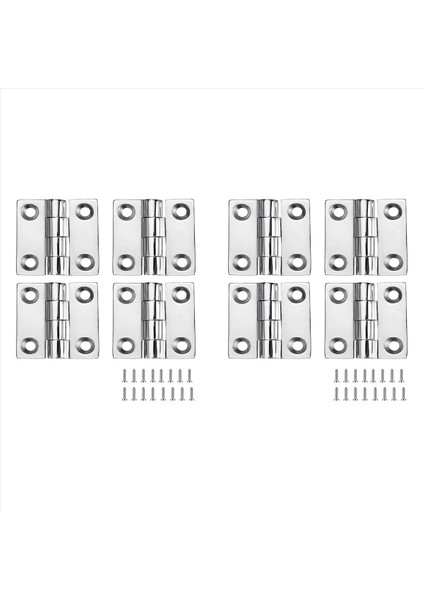 Ağır Hizmet Tipi Paslanmaz Çelik Tekne Menteşeleri Deniz Sınıfı Menteşeler 2 Inç x 2 Inç (50MM x 50 Mm) (8 Adet) (Yurt Dışından)